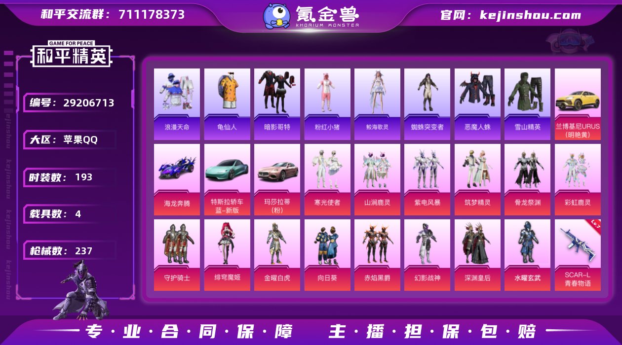 苹果 手Q-15粉装-5特效枪-4载具-4...