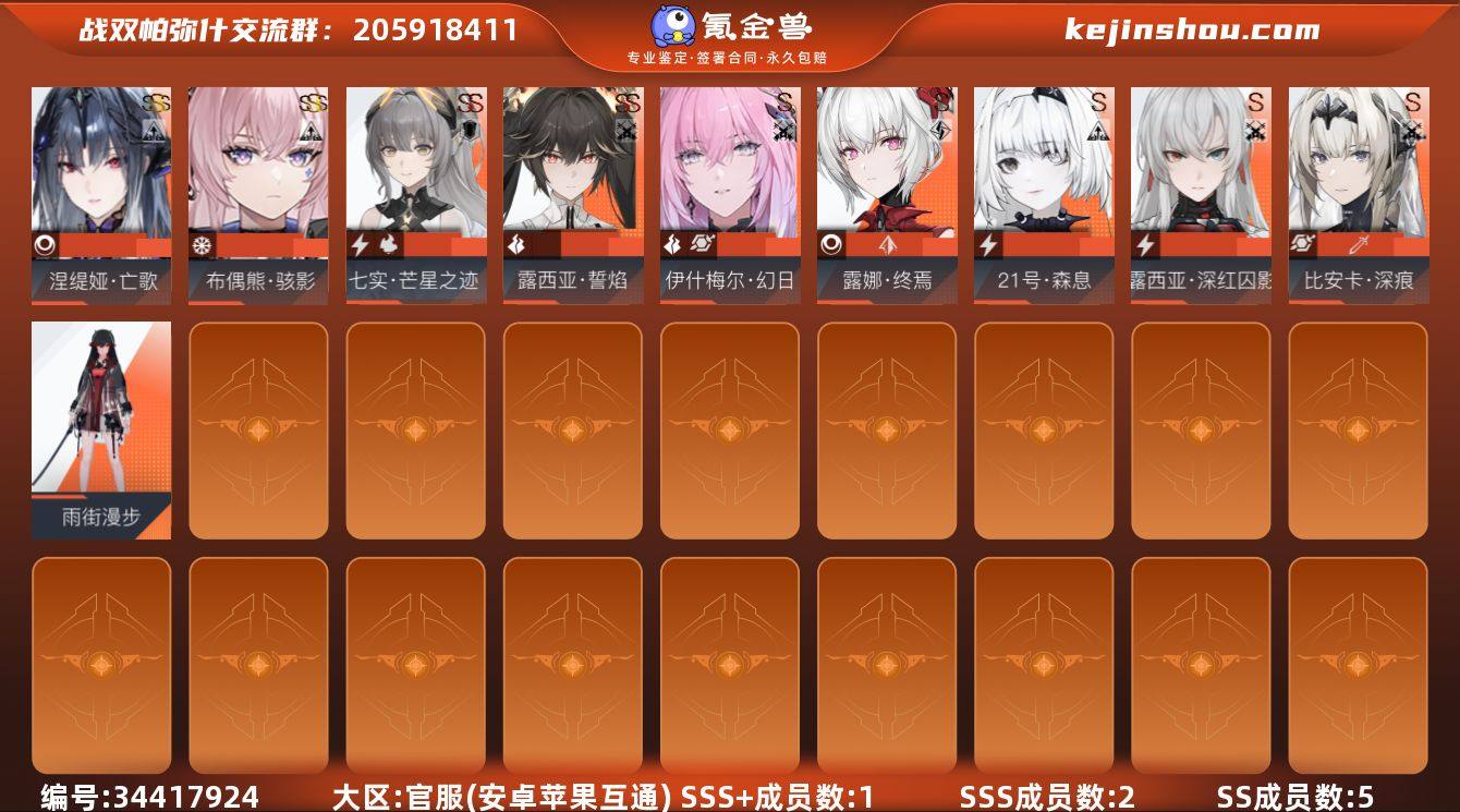 SSS+成员数量:1 SSS成员数量:2 ...