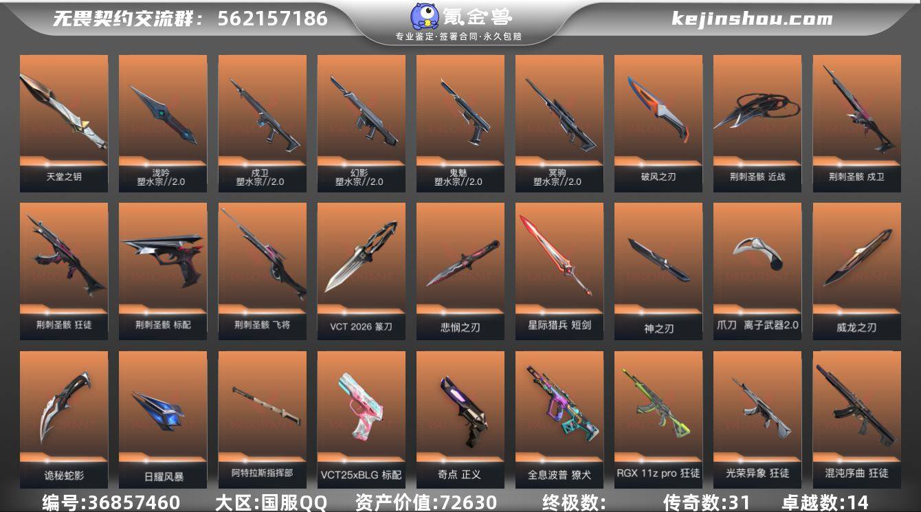 段位: 钻石 近战武器皮肤: 威龙之刃-耀...