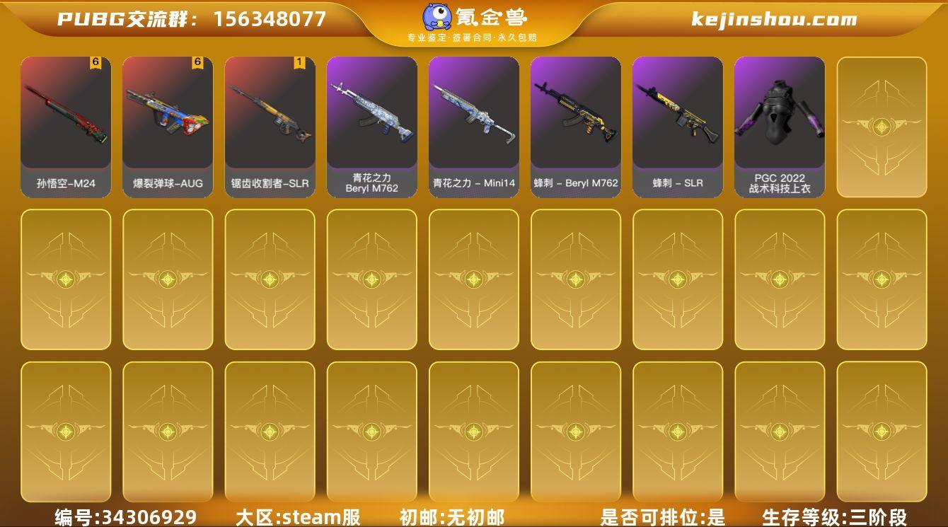 GJD14119	生存500级可排位/6级...
