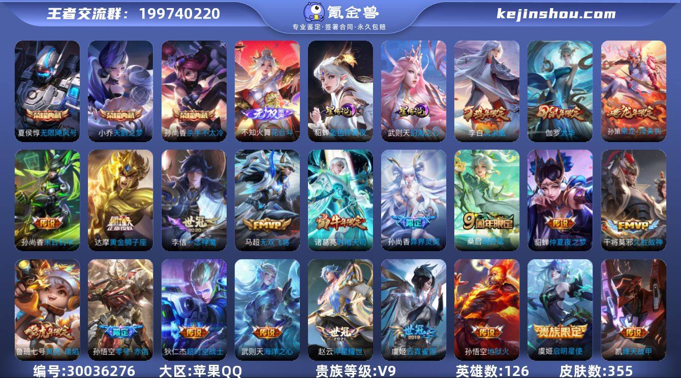 V9 4典藏 1无双 22传说 2星元 3...