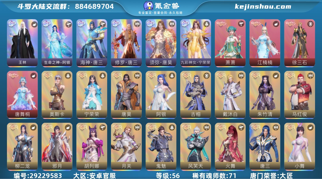 唐门荣誉:大匠 评分:59640000 稀...