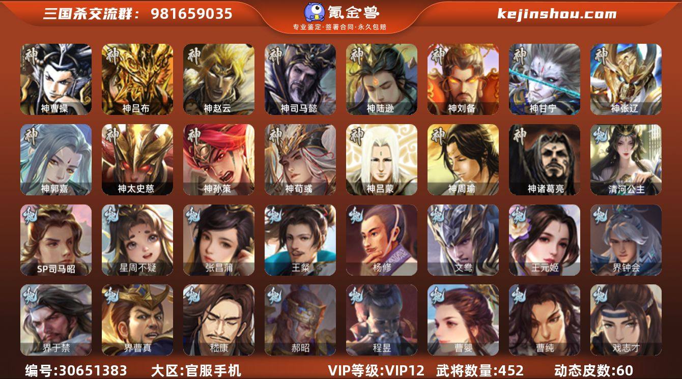 【2945】官阶:大将军；VIP等级:VI...