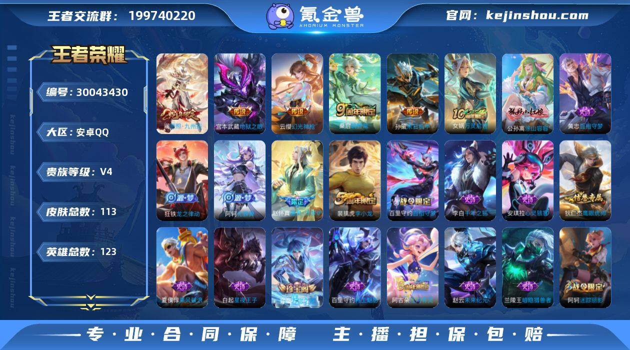 安卓Q-V4-最强王者段位-123英雄-1...