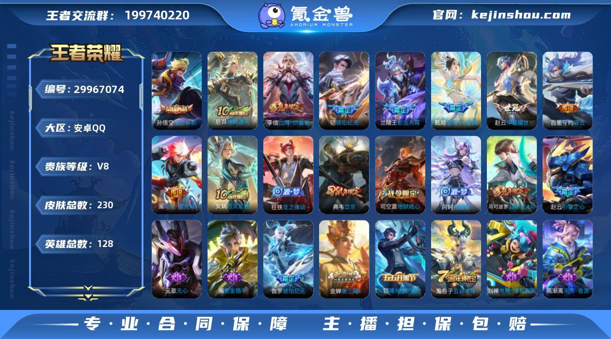 【V7 1典藏 11传说 223皮肤 12...