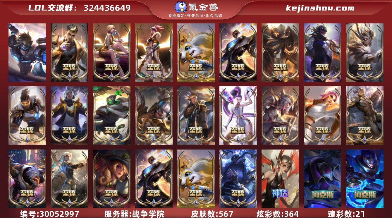 【LOLYH553】171英雄/567皮肤...