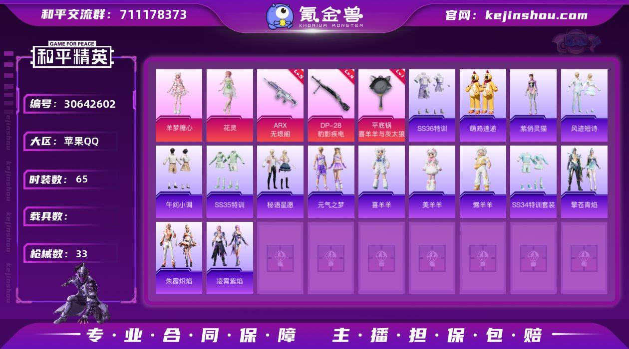 tx【10425热力值】【2粉装3特效枪】...