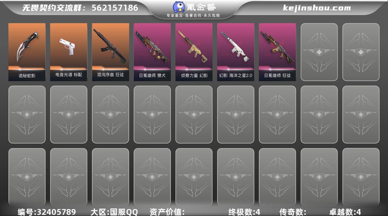 【WWN541】终极*4/卓越*4/皮肤*...