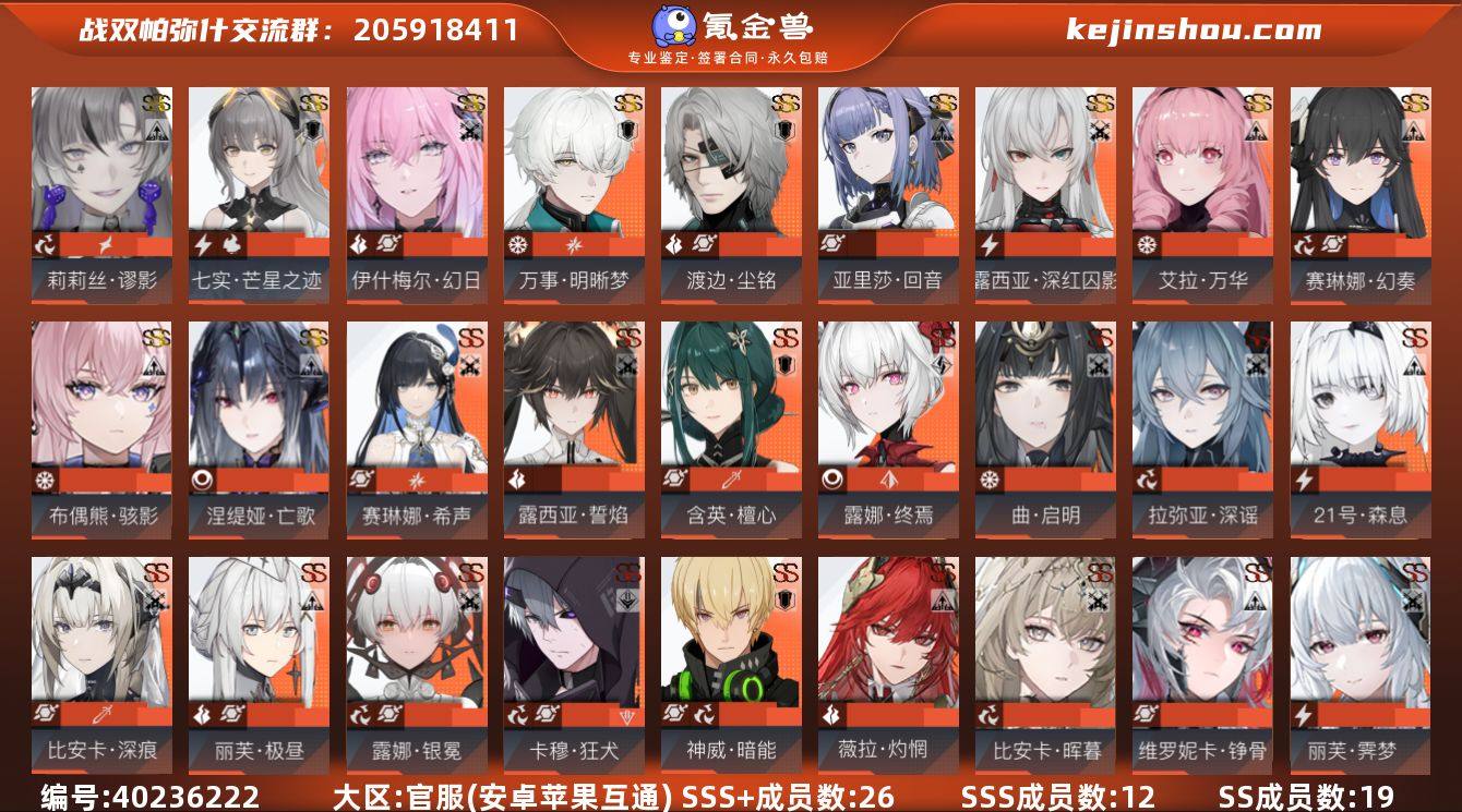 SSS+成员数量:26 SSS成员数量:1...