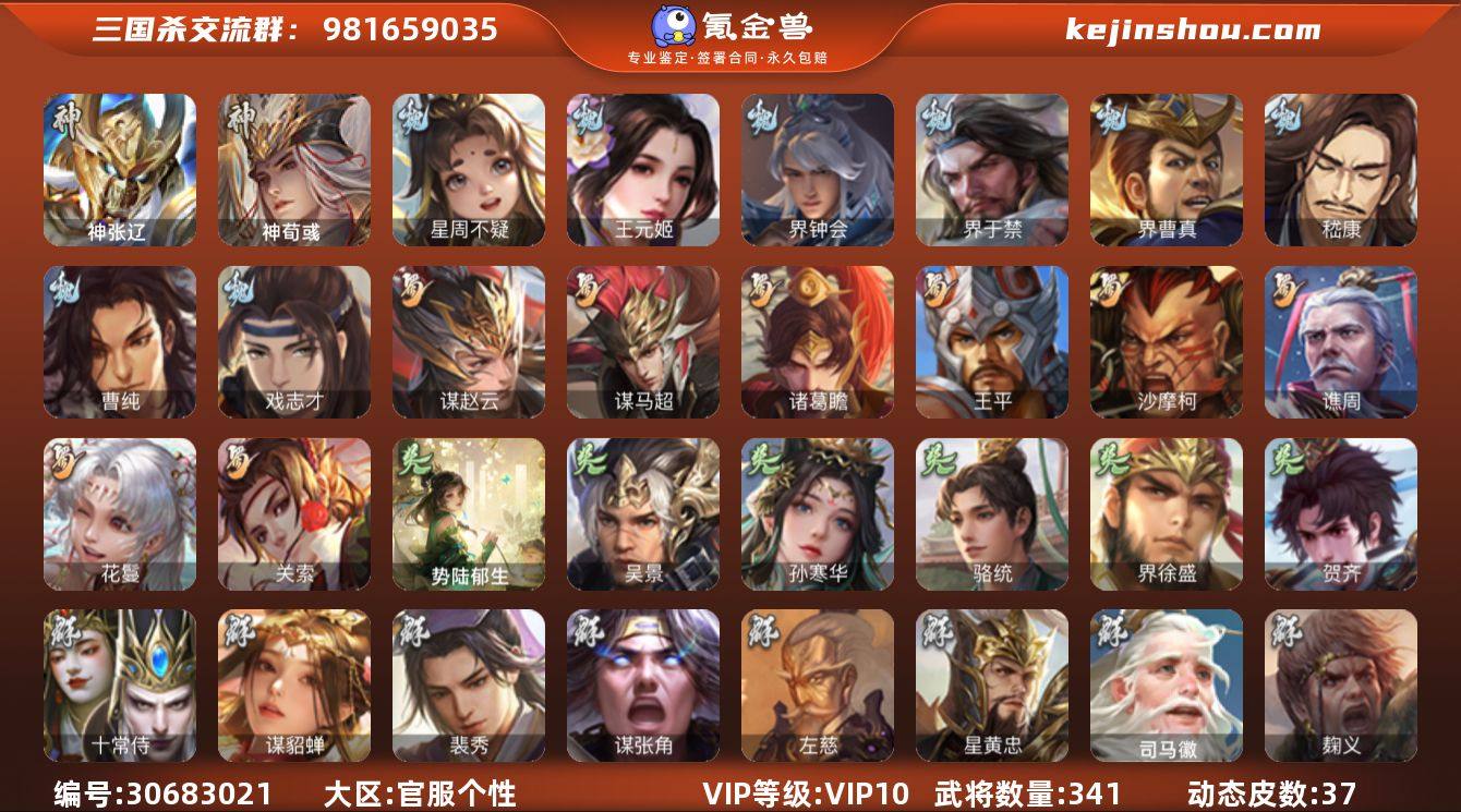 【322】官阶:大将军；VIP等级:VIP...