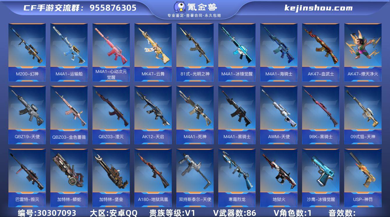 【QZF41】VIP1/86V/王者之心/...