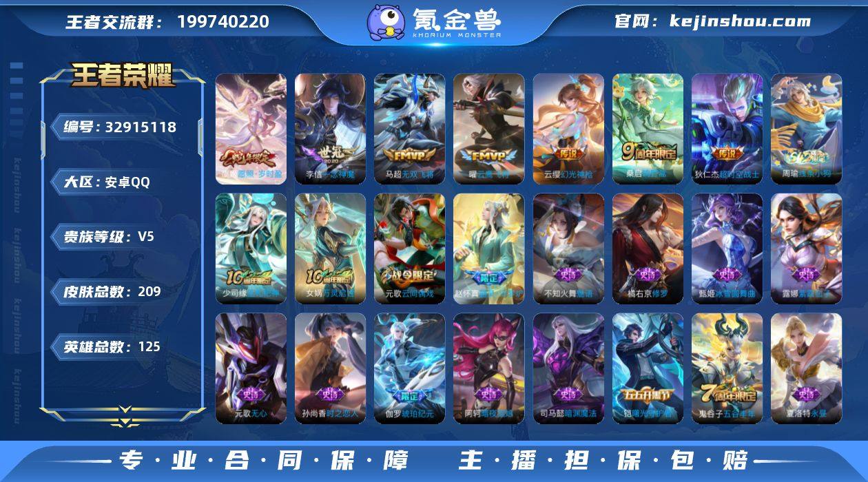 【WZSA1472】贵族5/皮肤209/传...