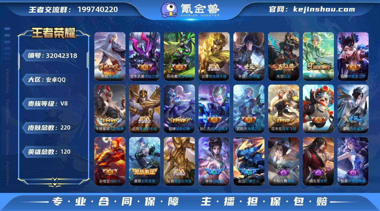 【极品号！！！多传说皮 220皮肤-1典藏...