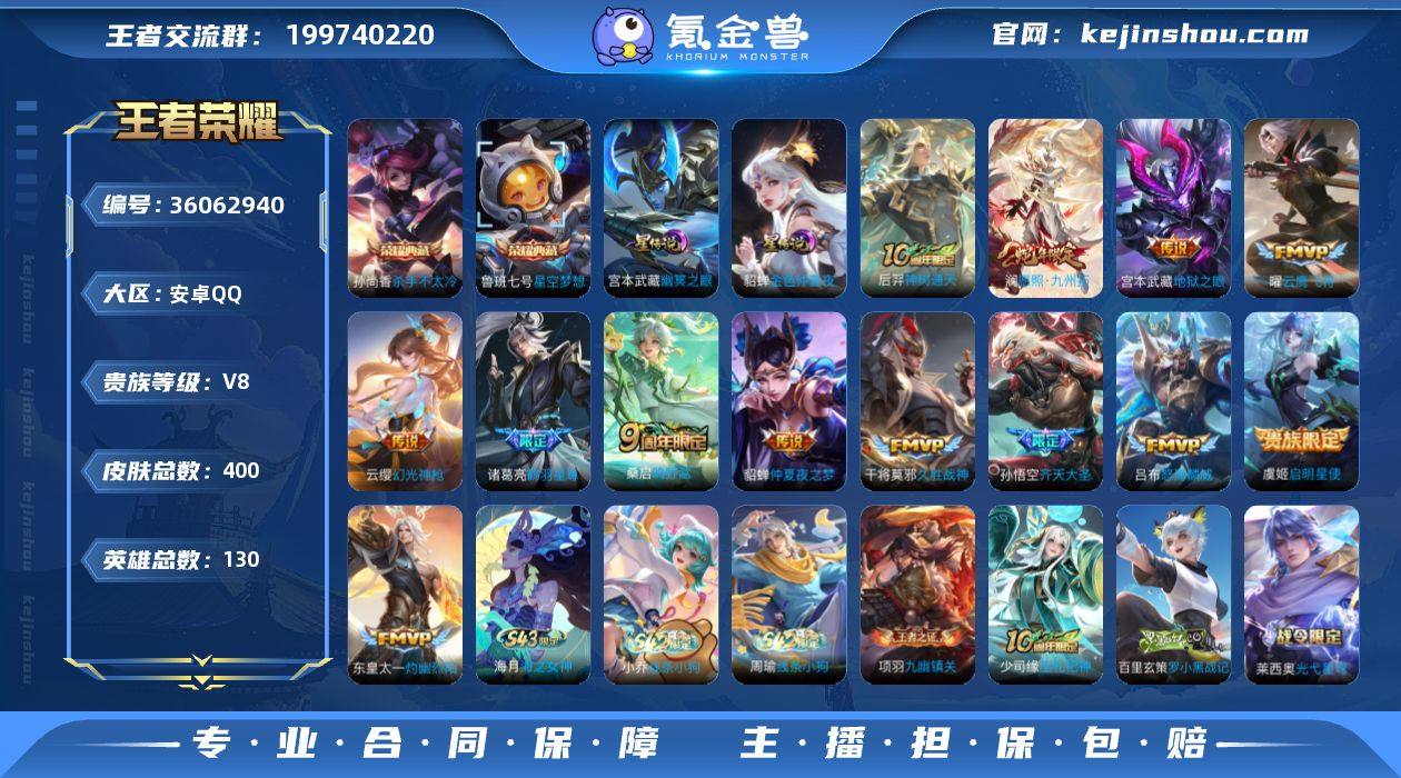 实名: 可修改 贵族等级: V8 英雄数:...