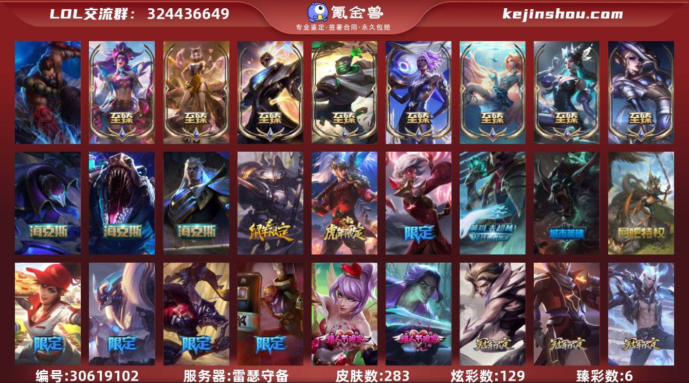 t34118【雷瑟守备】283皮肤 129...