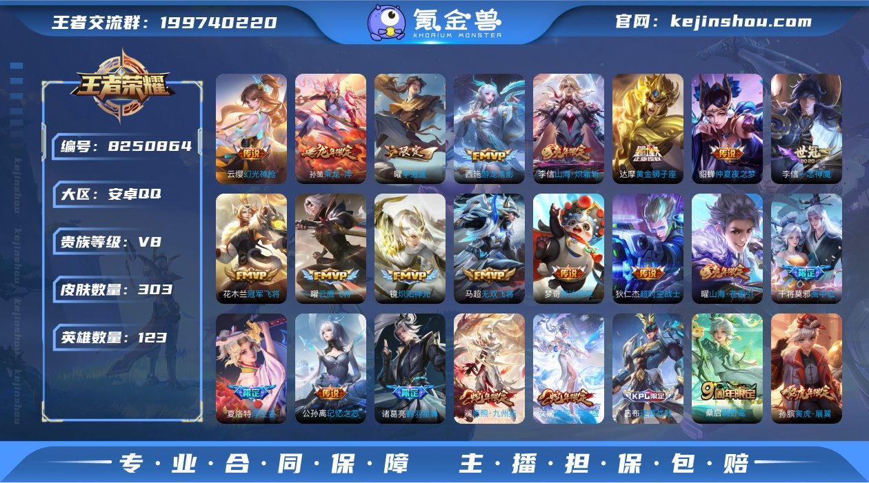 万战暃/游走42段/303皮33传说1典藏...
