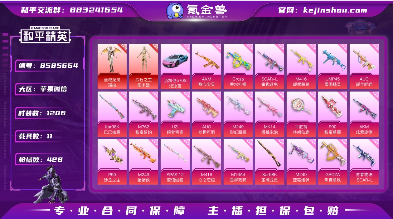 实名: 可修改 时装数: 1206 载具数...