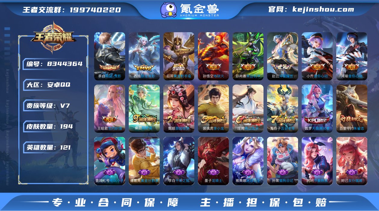 194皮肤1典藏9传说 鸣剑曳影 游龙清影...