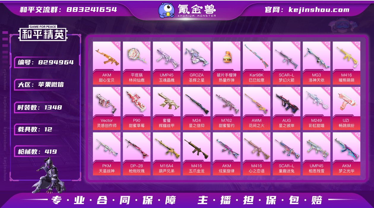 实名: 可修改 时装数: 1348 载具数...