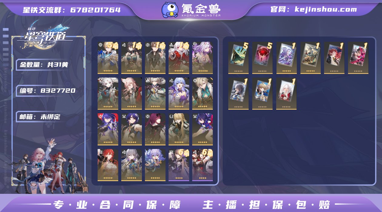 邮箱: 未绑定 开拓者性别: 男 总黄数:...