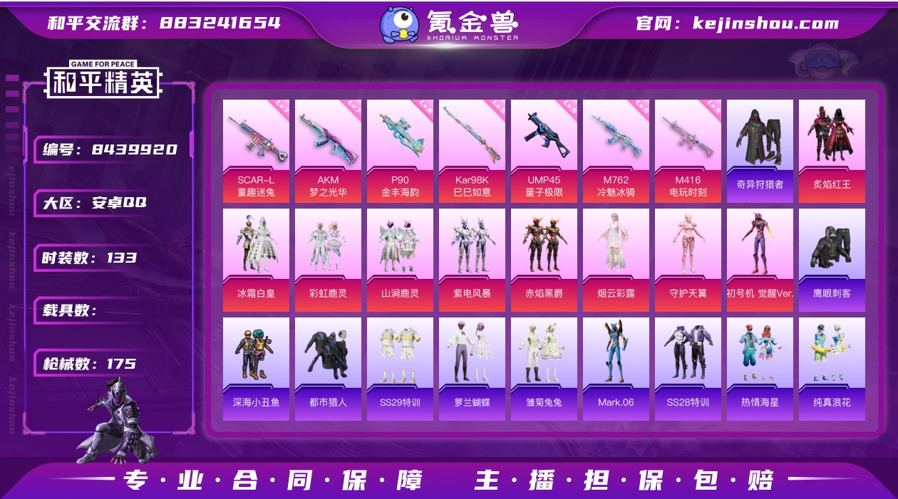 【HP197】133套装/枪械7/装备20...