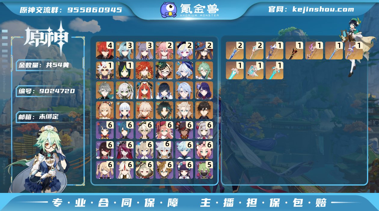 邮箱: 未绑定 总黄数: 54 冒险等级:...