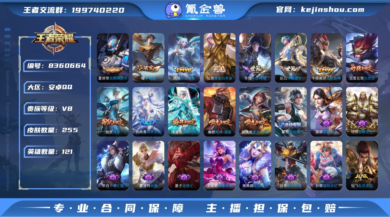 V8 1典藏 13传说 121英雄 255...