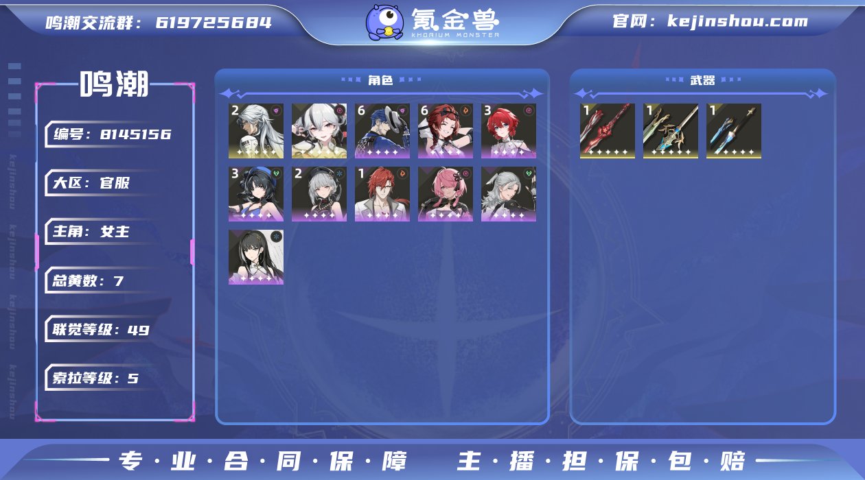 总黄数: 7 联觉等级: 49 拥有五星共...