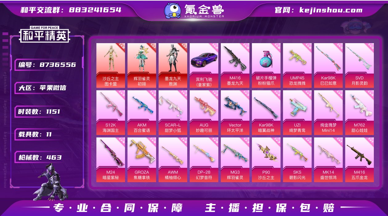 实名: 可修改 时装数: 1151 载具数...