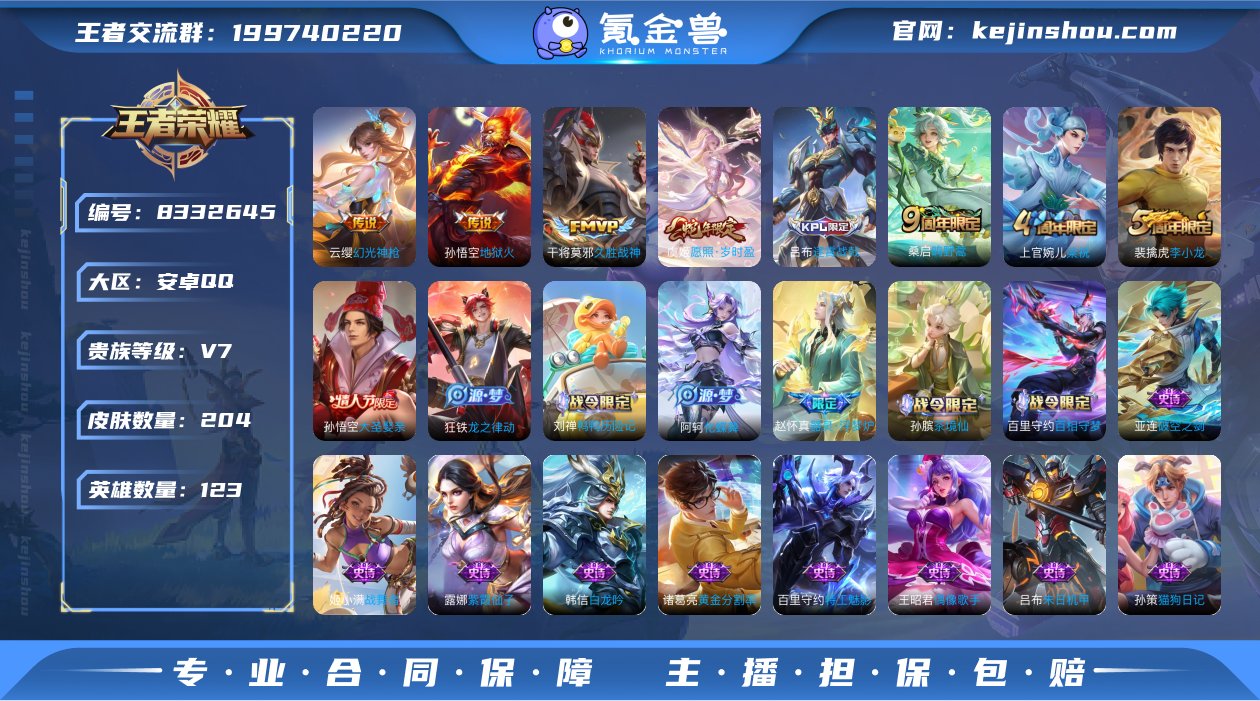 204皮5传说1典藏 可改实名 九霄神辉 ...