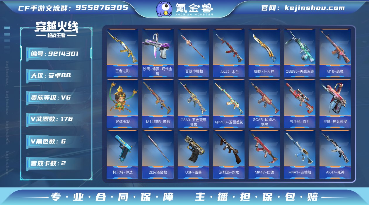 实名: 可修改 v武器数: 176 王者武...
