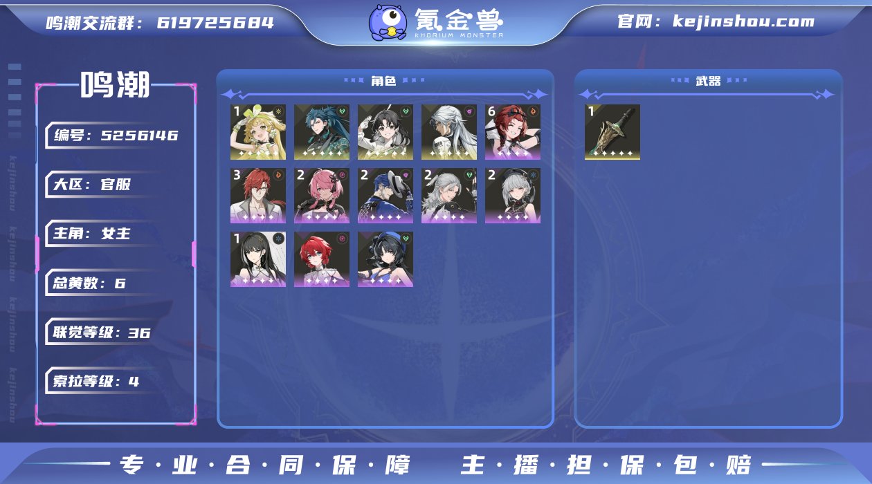 总黄数: 6 联觉等级: 36 拥有五星共...