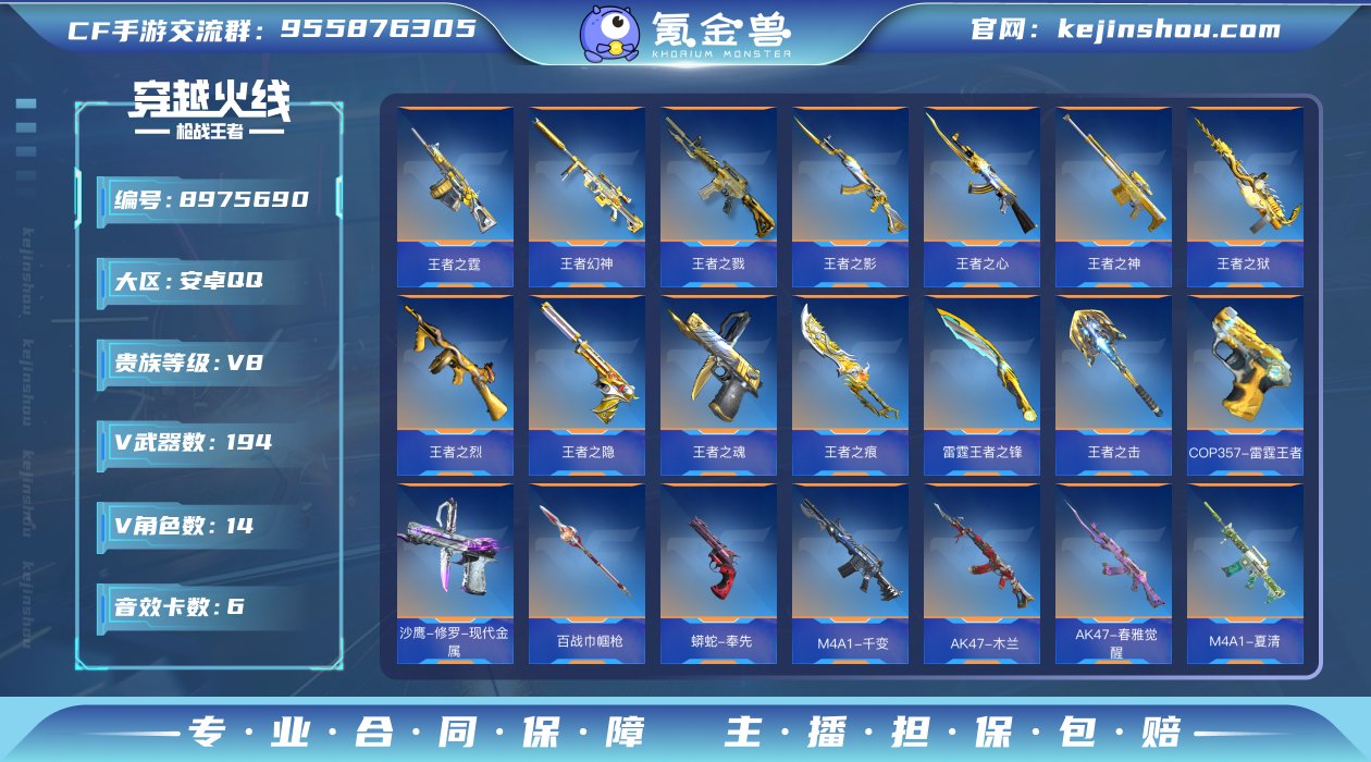 实名: 不可修改 v武器数: 194 王者...