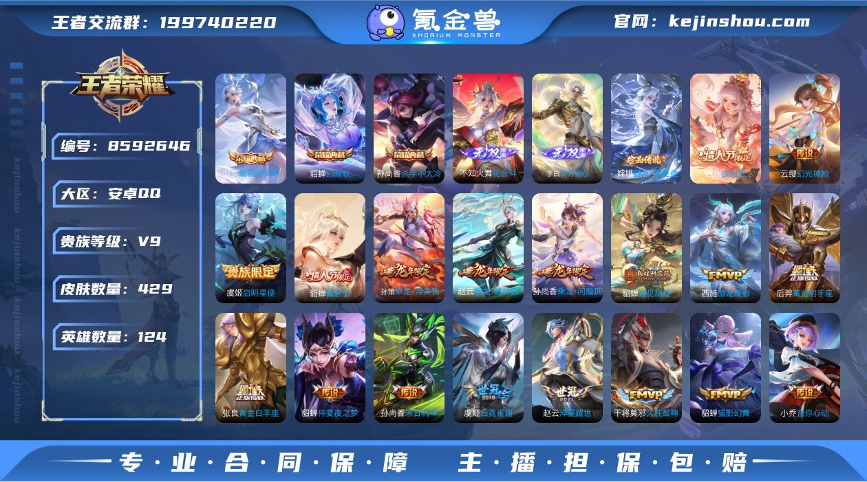 实名: 可修改 贵族等级: V9 英雄数:...