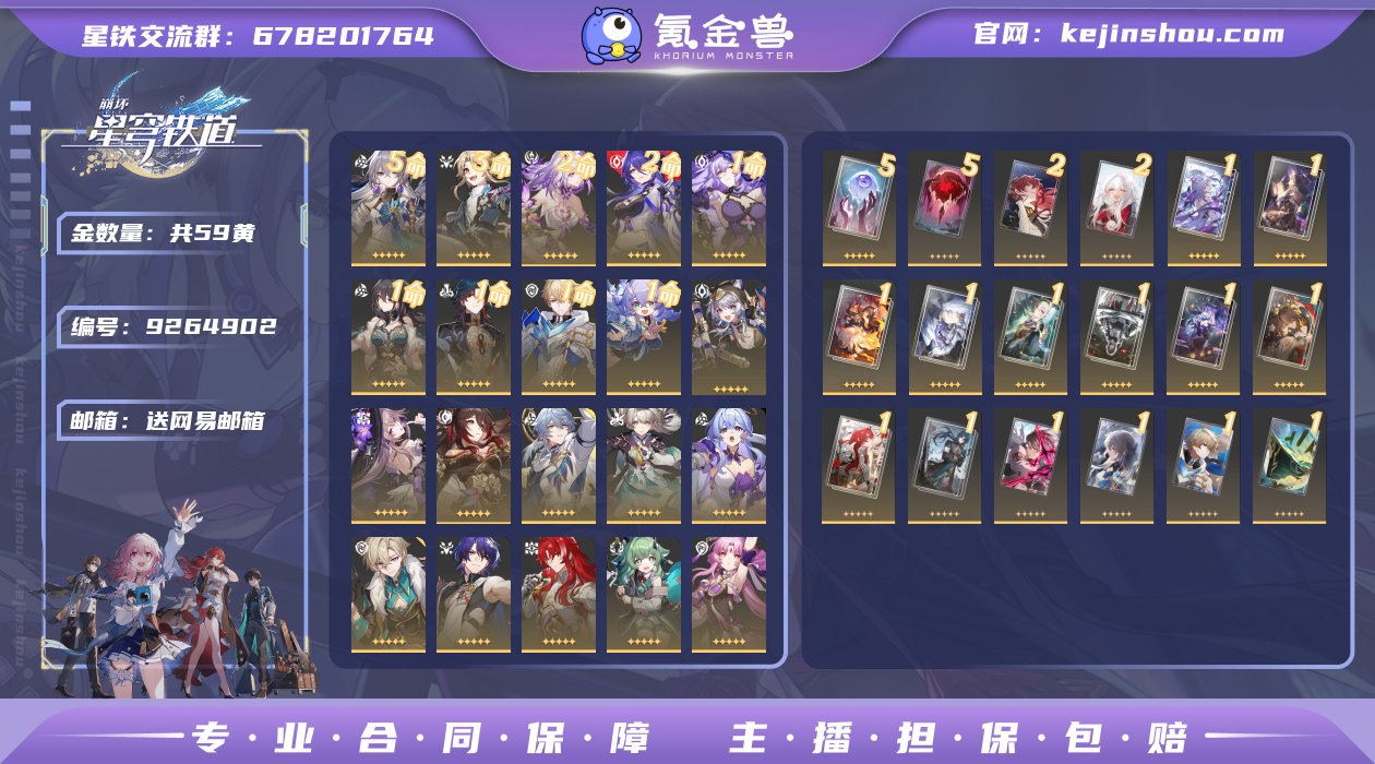 编号：S2115

账号亮点：59金 （1...