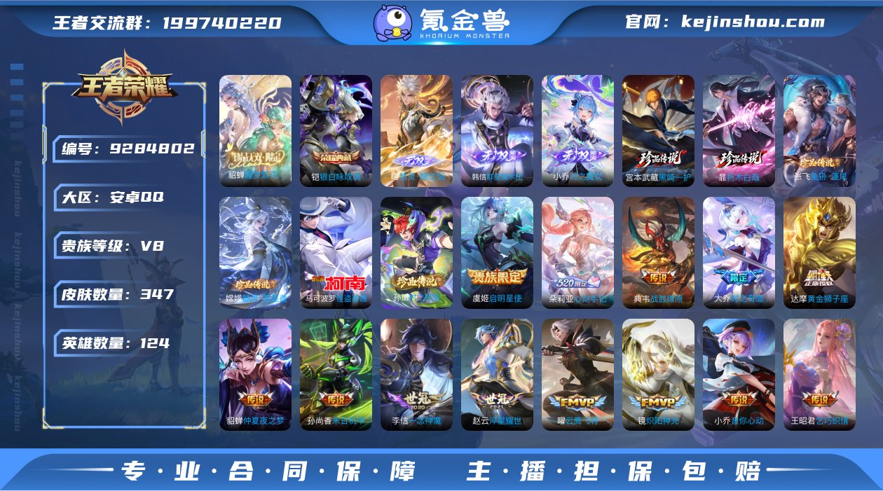 实名: 可修改 贵族等级: V8 英雄数:...