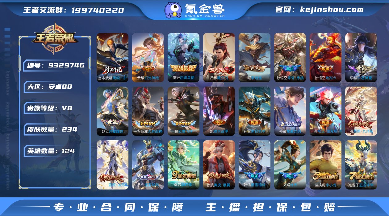 实名: 可修改 贵族等级: V8 英雄数:...