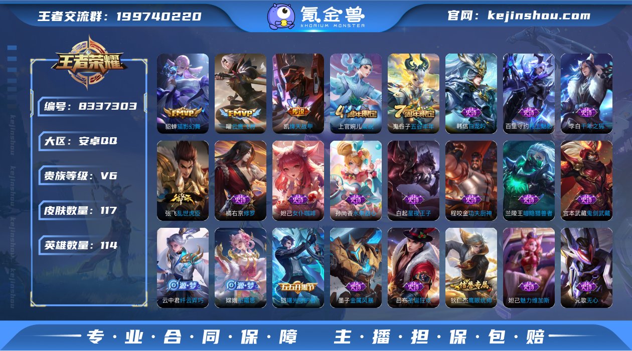 实名: 可修改 贵族等级: V6 英雄数:...