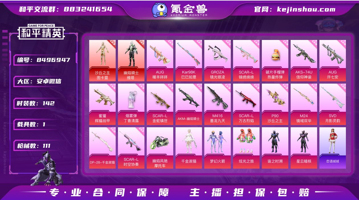 实名: 不可修改 时装数: 142 载具数...