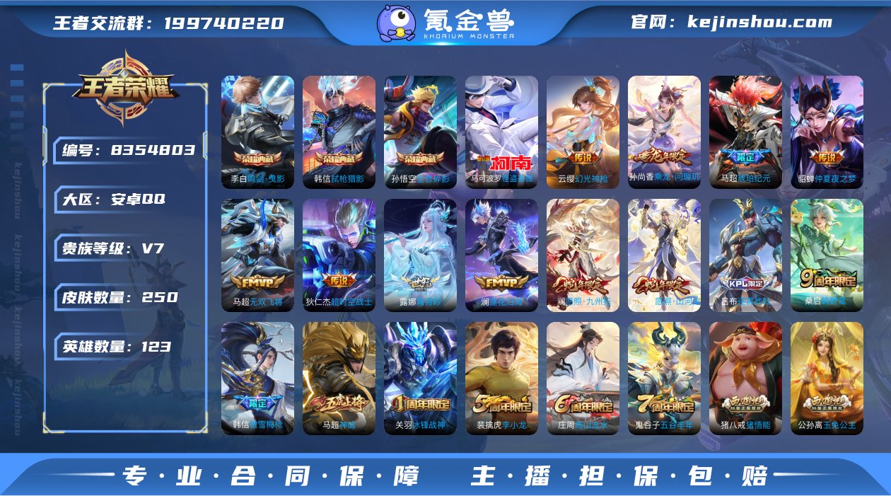 250皮肤3典藏1珍品11传说 全息碎影 ...