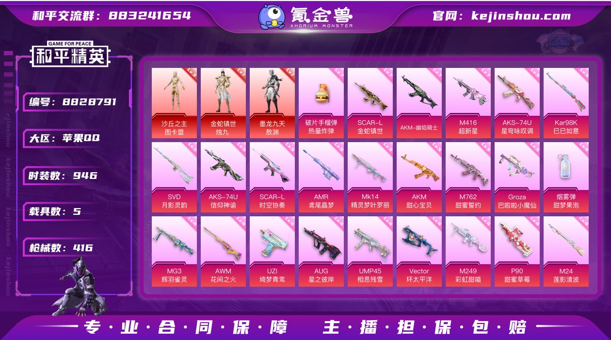 实名: 可修改 时装数: 946 载具数:...