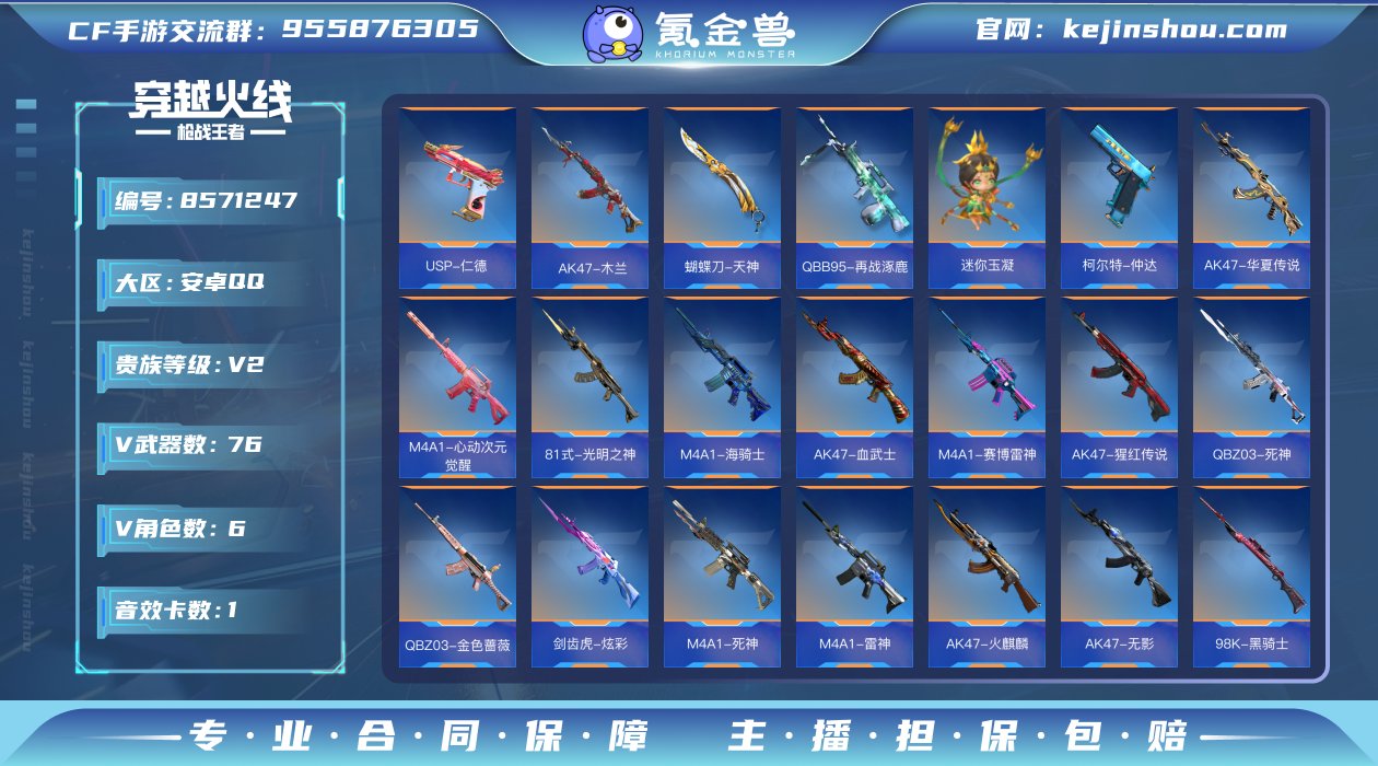 实名: 不可修改 v武器数: 76 V/王...