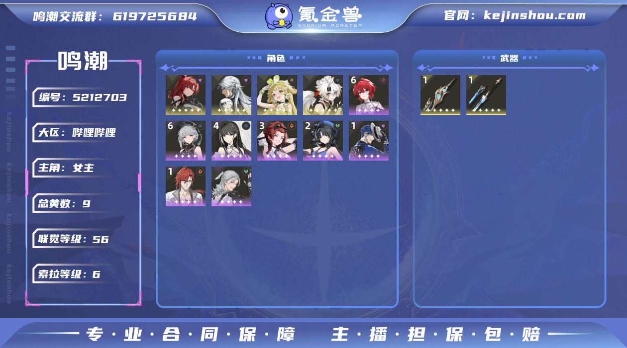 总黄数: 9 联觉等级: 56 拥有五星共...