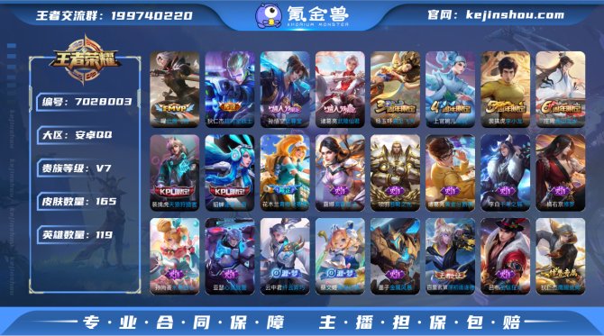 sd - 【金标狂铁】165皮肤 3传说 ...