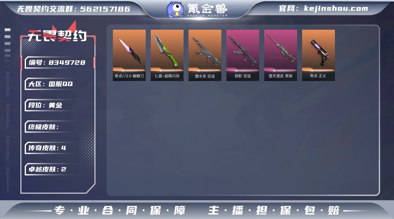 实名: 可修改 皮肤资产价值: 9040 ...