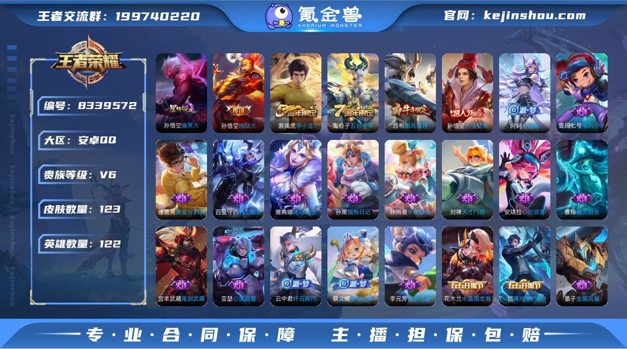 可二次【123皮肤1星元1传说】安卓QQ-...