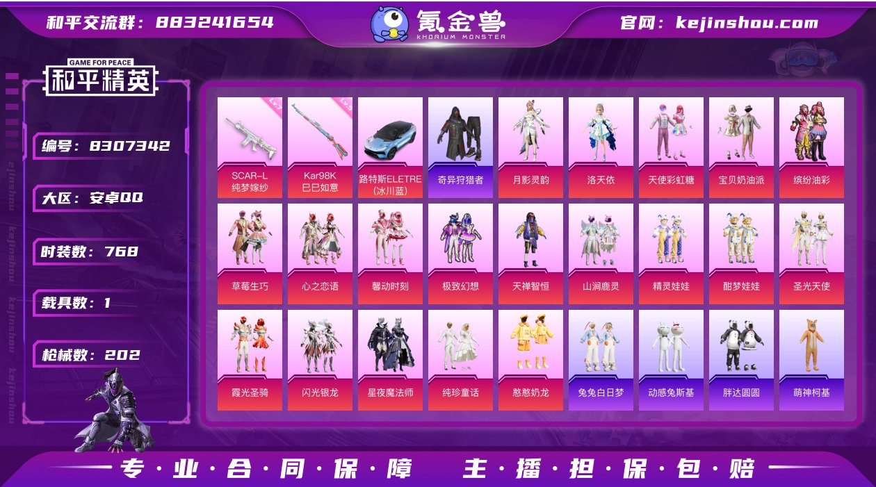 实名: 可修改 时装数: 768 载具数:...