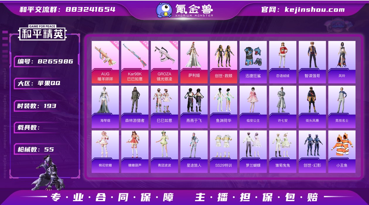 实名: 可修改 时装数: 193 枪械数:...