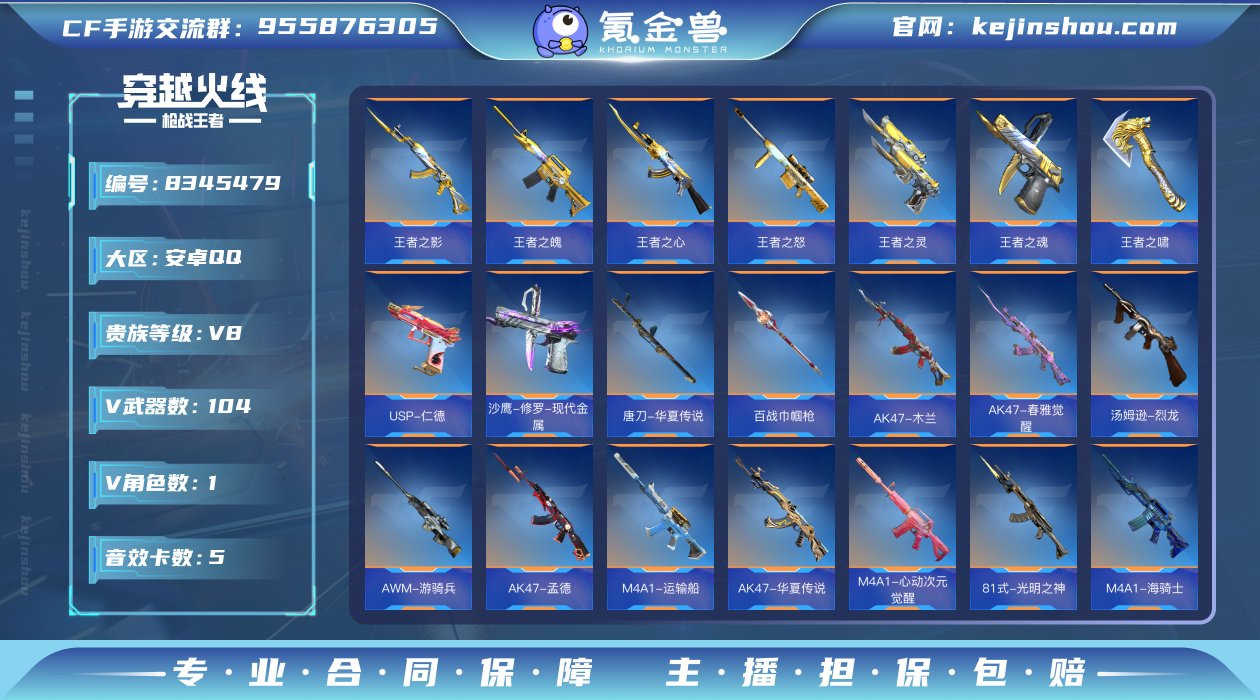 实名: 可修改 v武器数: 104 王者武...