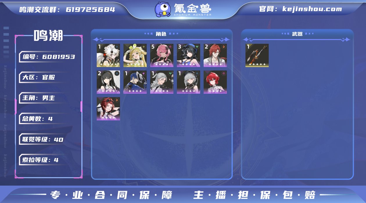 总黄数: 4 联觉等级: 40 拥有五星共...